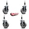 Service Caster 5'' Semi Steel Wheel Swivel 7/8'' Expanding Stem Caster Set 2 Brakes, 4PK SCC-EX20S515-SSR-2-TLB-2-78 - alternate 5